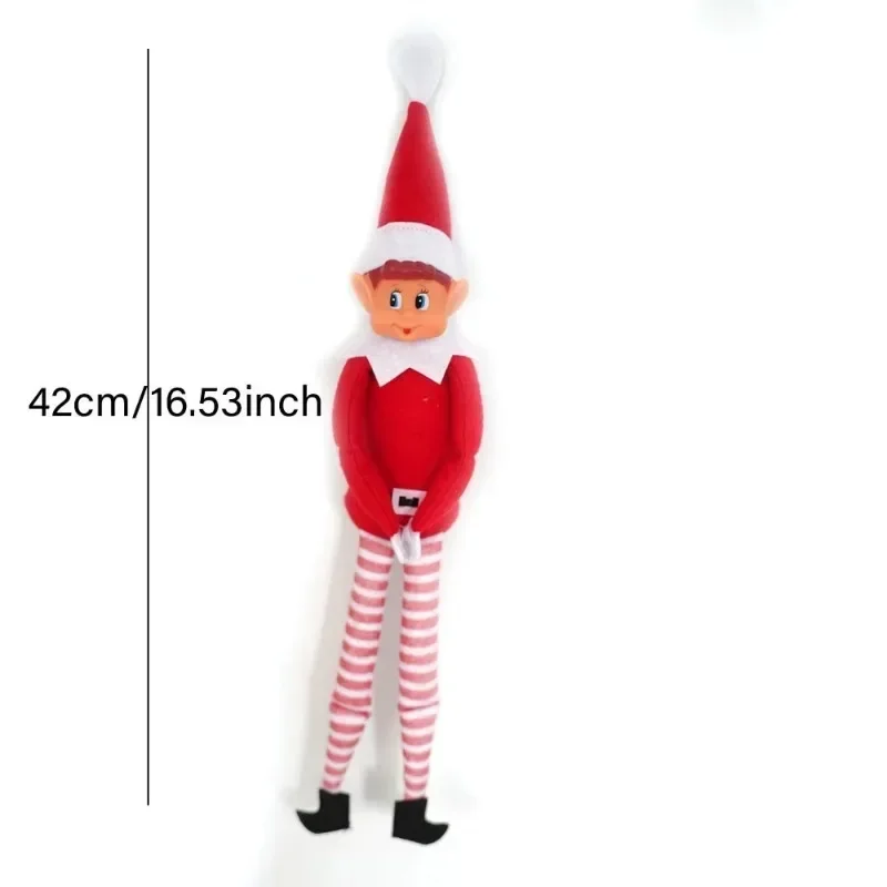 Red Christmas Elf Doll New Year Gifts Doll Set2025 Christmas Boys and Girls Doll Accessories Desk Home party Ornaments