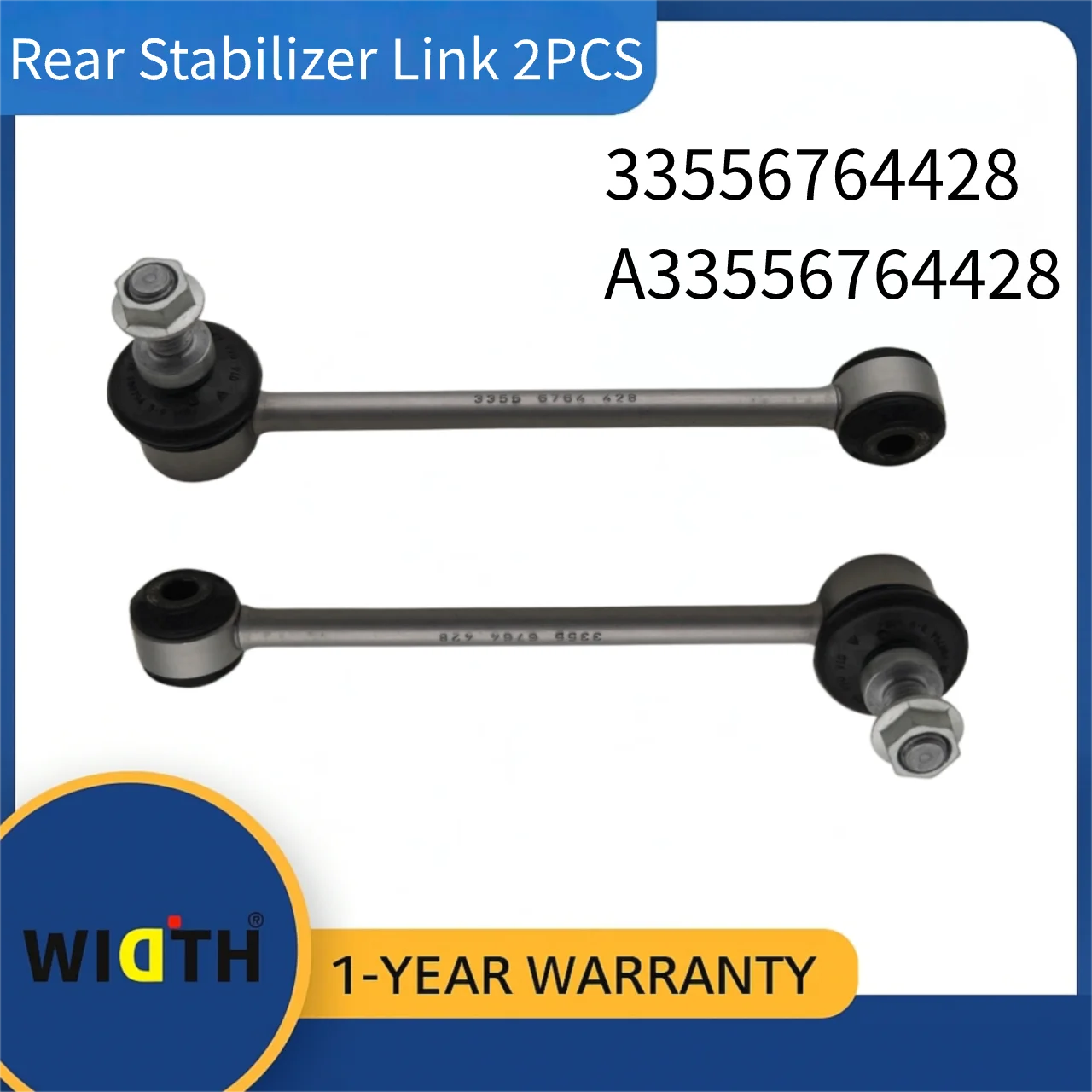 

A33556764428 33556764428 Rear Stabilizer Link 2PCS for BMW Sway Bar Link Replacement 2007-2015 | OE Replacement
