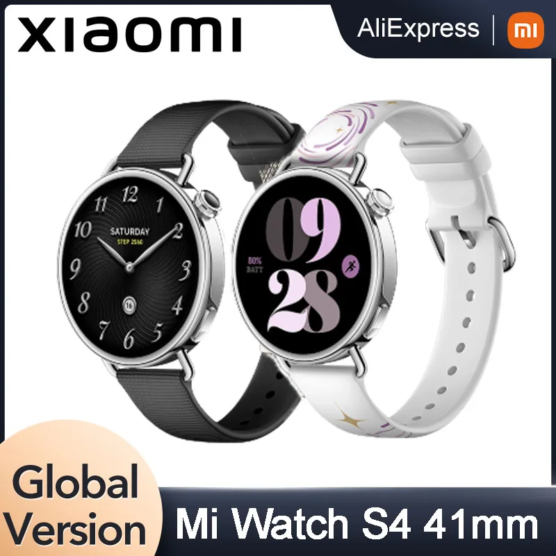 

Xiaomi Watch S4 41mm Global Version 1.32'' AMOLED Display NFC Pay Bluetooth Calling 150+ Sports Mode GNSS 486mAh Mi Smartwatch