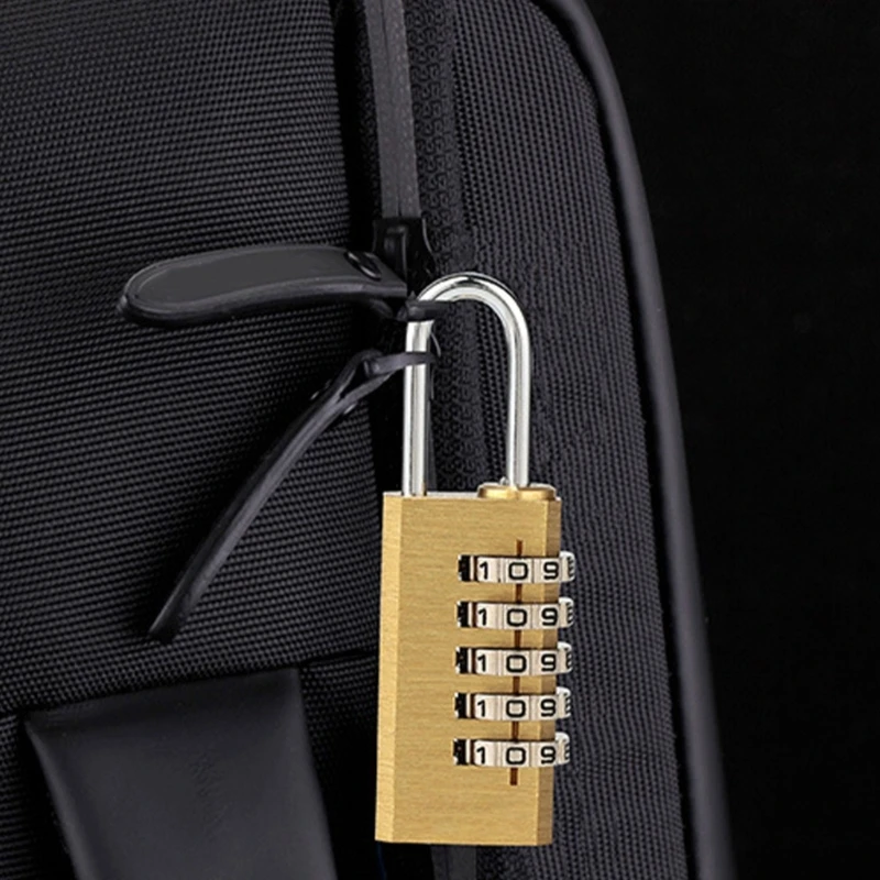 High Security Dials Sturdy Brass Combination Lock Cut Resistant Strength for Home Accessory Storage Solution Backpacks