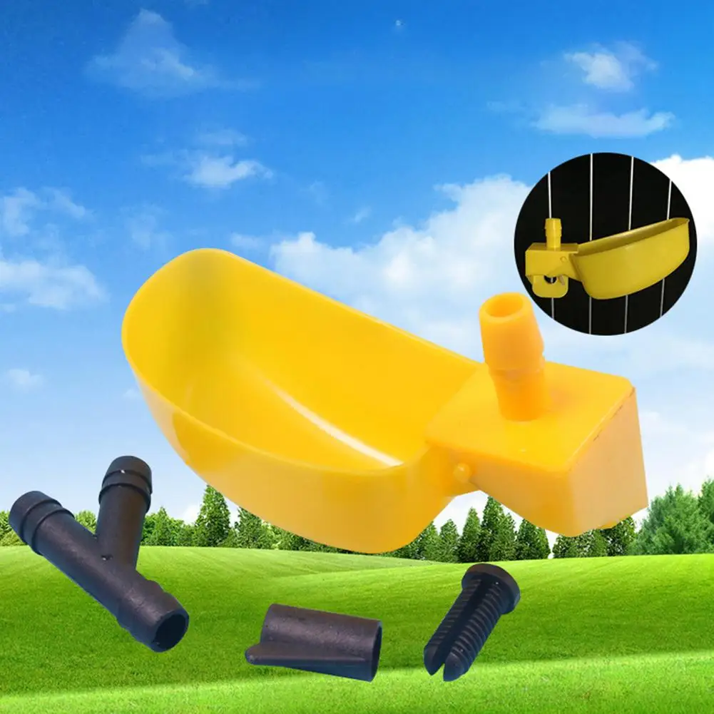 ชามน้ำดื่มนกกระทาอัตโนมัตินกพิราบสะดวกถ้วยให้อาหารไก่อุปกรณ์ฝึกดื่มอุปกรณ์เสริมกรงสัตว์เลี้ยง