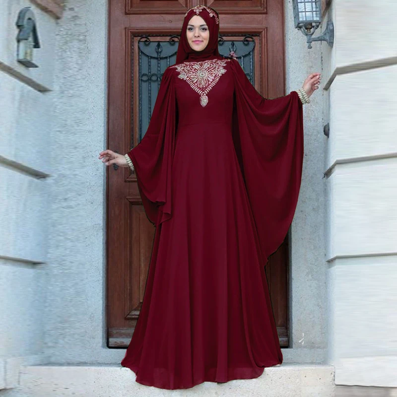 

Moroccan Evening Caftan Party Dresses for Women Muslim Abayas Wedding Kaftan Turkey Robe Jalabiya Dubai Islamic Arab Middle East