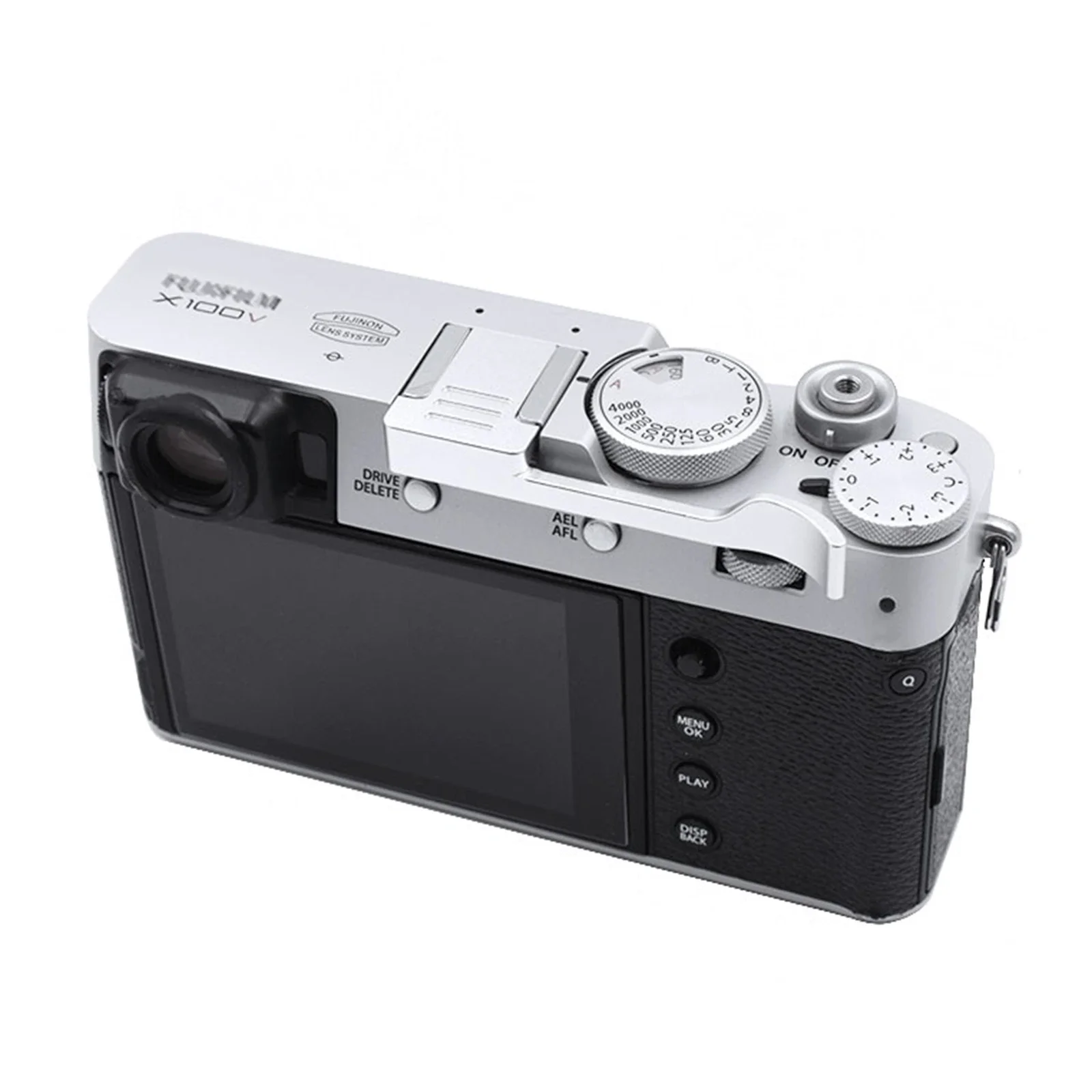 New Metal Thumbs Up High Quality Hand Grip Hot Shoe Cover for Fujifilm X100VI X-E4 X100V X100F X-E3 SILVER