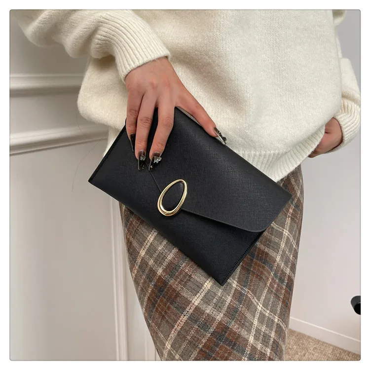 New Fashion Handbags Purses PU Leather Banquet Clutches for Women Large Capacity Portable Credit Card Holder Wallet Evening Bag