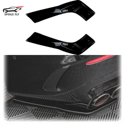 2020 To Up For Mercedes Benz CLA Class C118 CLA35 CLA45 AMG Rear Bumper Side Splitter Spoiler Lip Cover Trim By Gloss Black