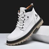 Handmade Men’s Leather Winter Ankle Boots – Outdoor Hiking High-Top Anti-Slip Footwear 2