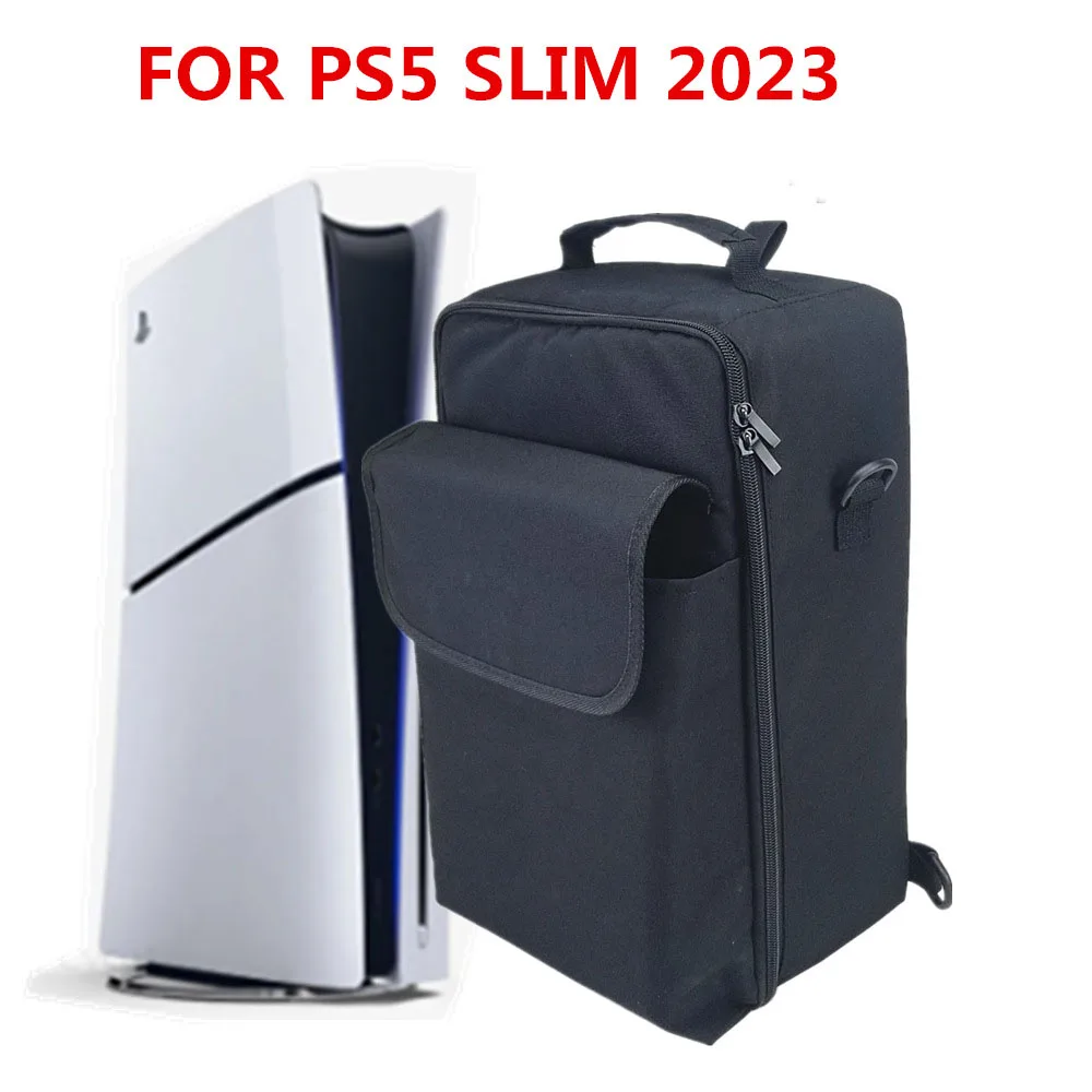 Travel Carrying Case for PS5 Slim Storage Bag Handbag Shoulder Bag Backpack for Playstation 5 Slim Game Console Accessories