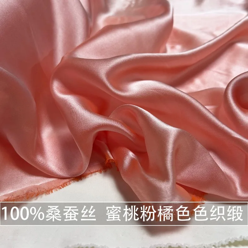 tela-de-saten-de-seda-de-morera-100-de-1-metro-color-rosa-melocoton-y-naranja-para-vestidos-y-camisas-saten-bicolor