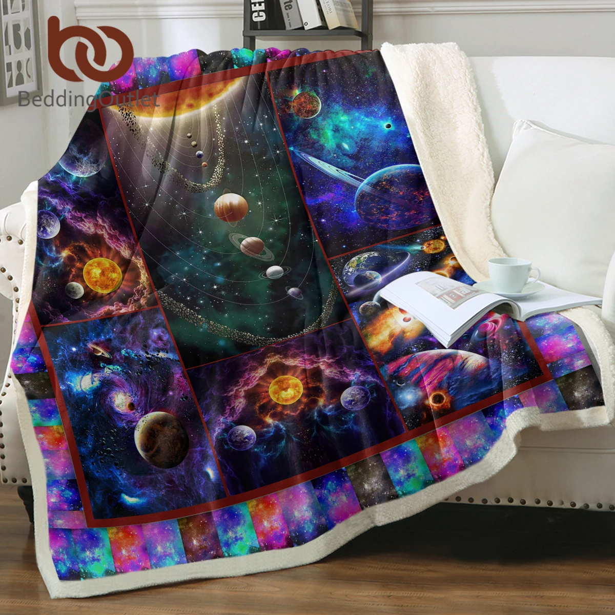 

BeddingOutlet Planet Trajectory Sofa Cover Blanket Bed Mysterious Greatness Soft Multifunction Travel Breathable Throw Blanket