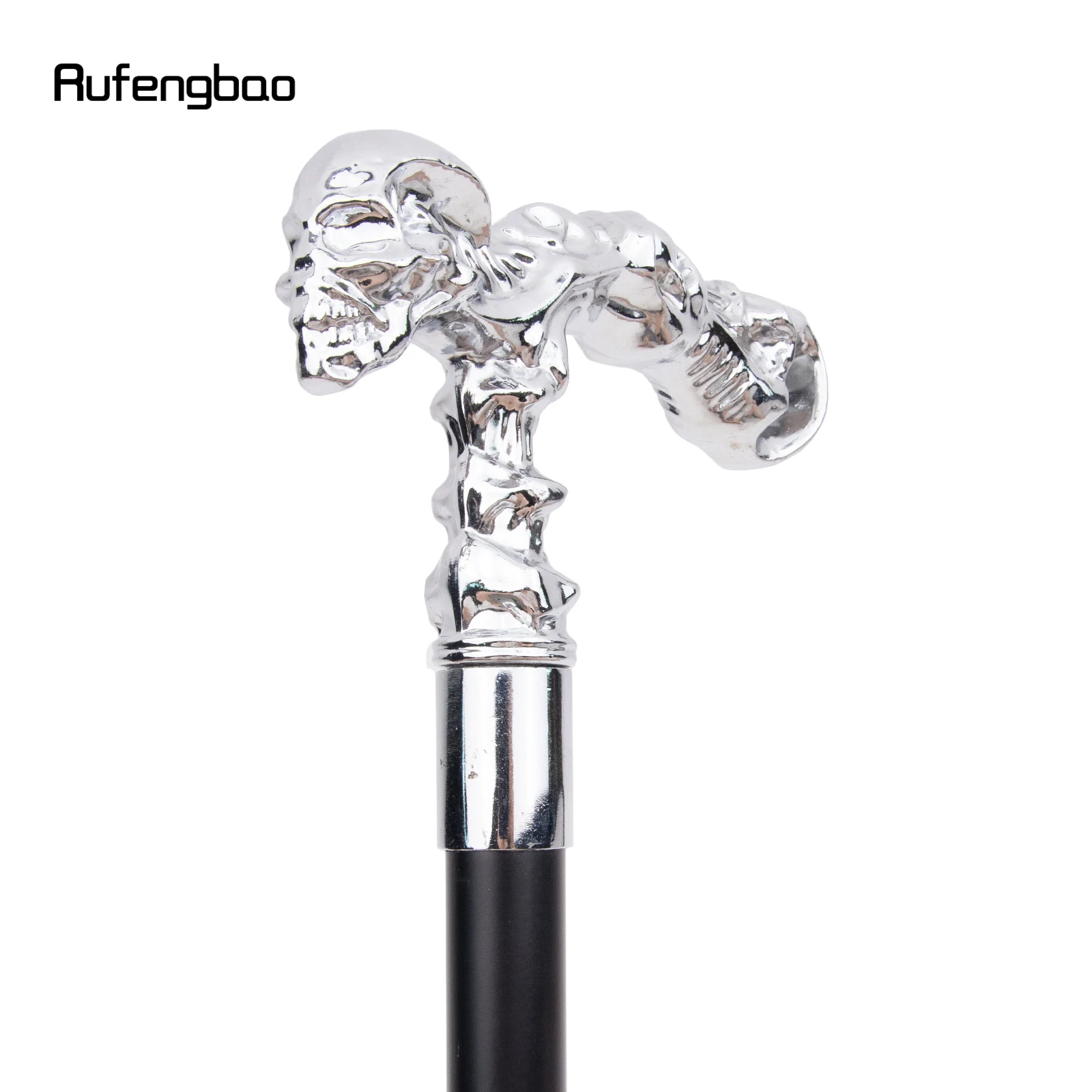 White Skull Head Fashion Walking Stick Decorative Cospaly Vintage Party Fashionable Walking Cane Crosier 94cm