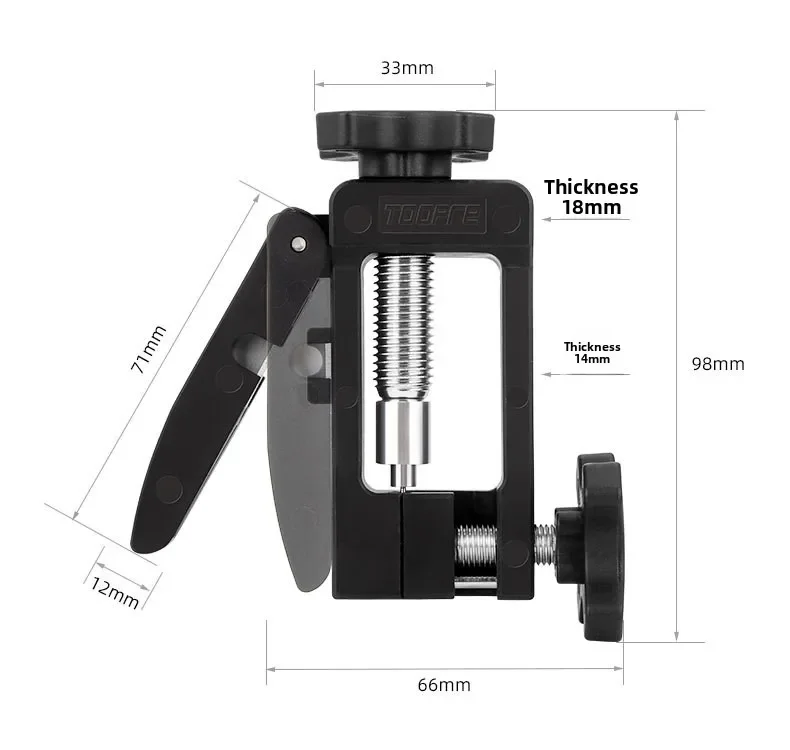 Neues TOOPRE Mountainbike-Ölnadel-Installationswerkzeug, T-förmiger Fünfleisten-Körper-Kompressionsring-Einführwerkzeug, Ölschlauchschneider – Detail 17