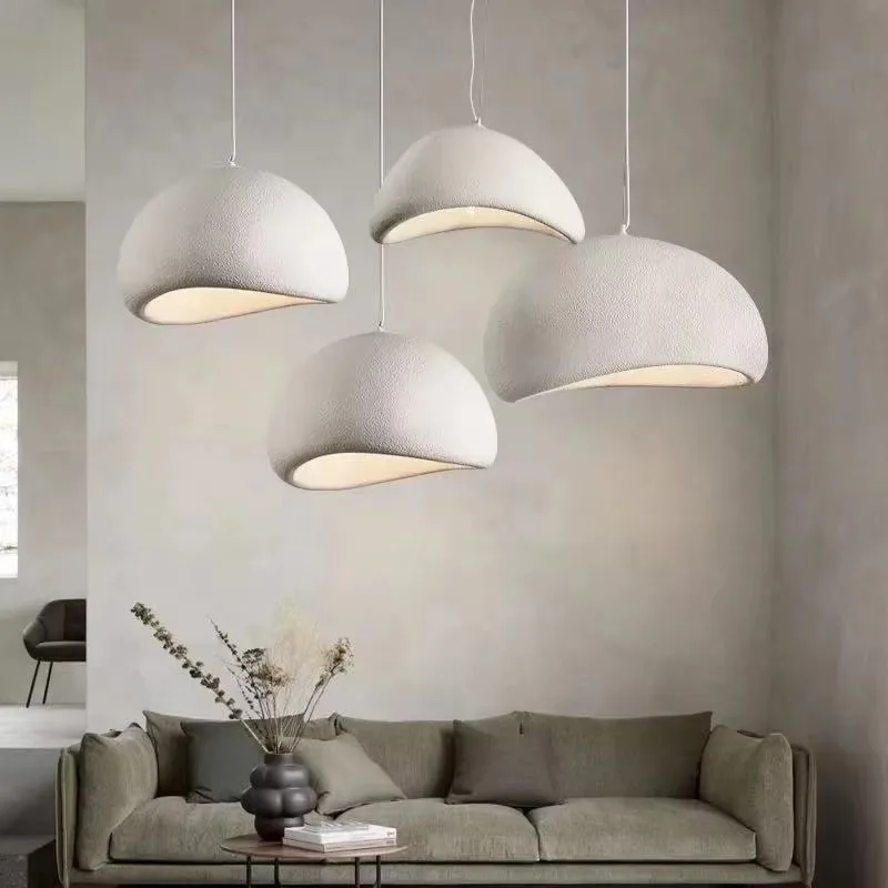 

Nordic Wabi Sabi E27 LED Pendant Lights Modern Ceiling Chandelier for Living Room Bedroom Dining Loft Hanghing Lamp
