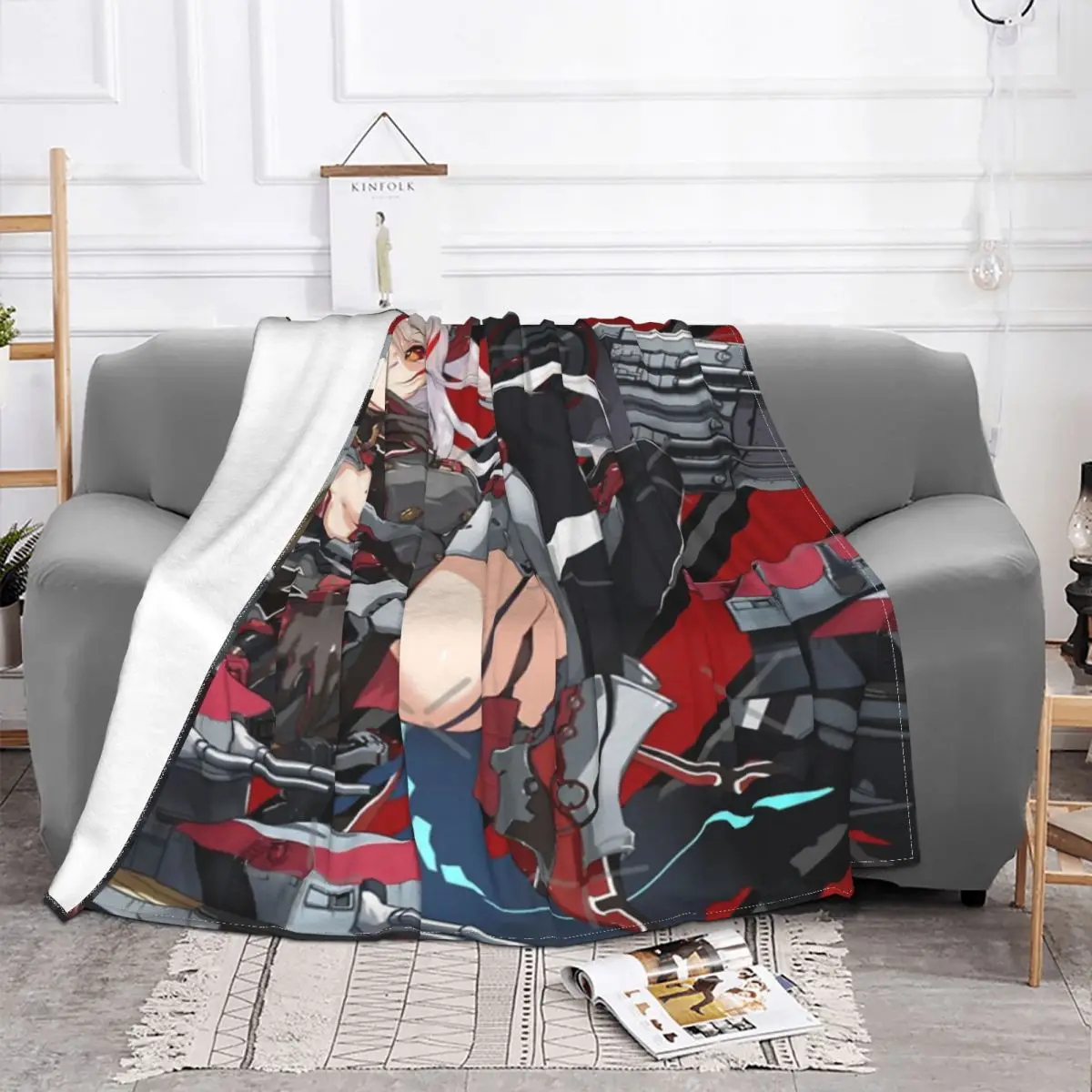 AZUR LANE PRINZ EUGEN Blanket Bedspread On The Bed Picnic Blanket Sofa Bed Uni For Bed Baby Blanket