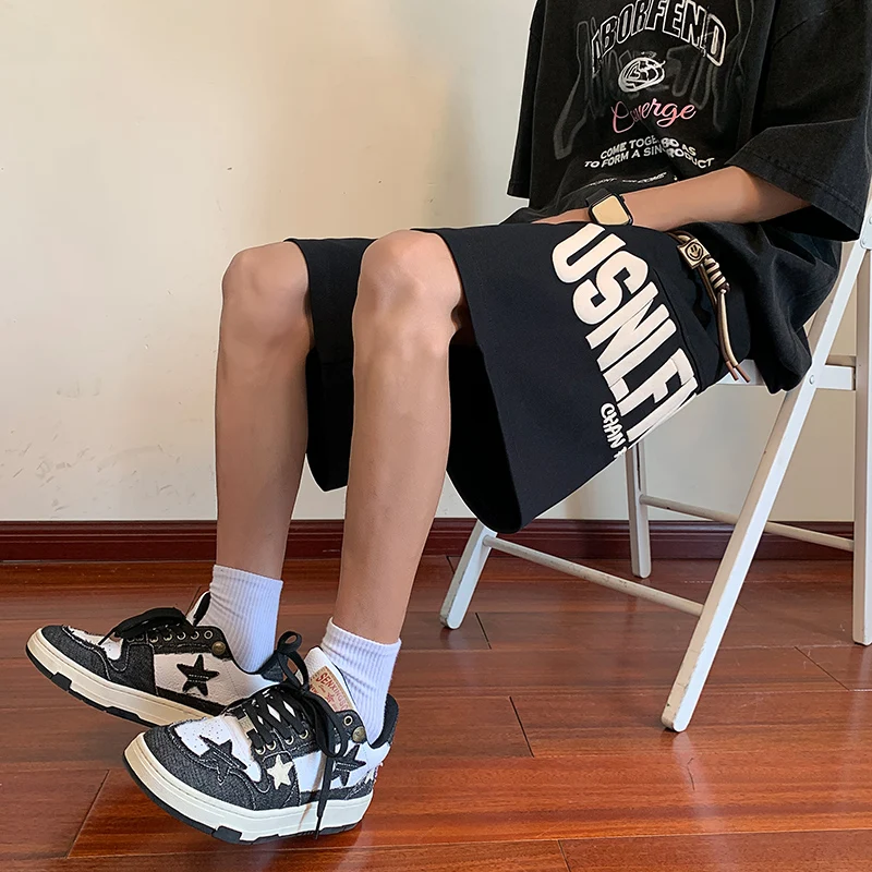 

Youth Baskeall Sports orts Men's Five-Quarter Length Summer Casual Pants High School Students f-length Faionable Ver...