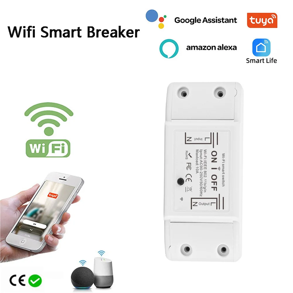 

1pcs Wifi DIY Interruptor Smart Switch Wireless Remote Controller Home Control Works with Alexa Google Home