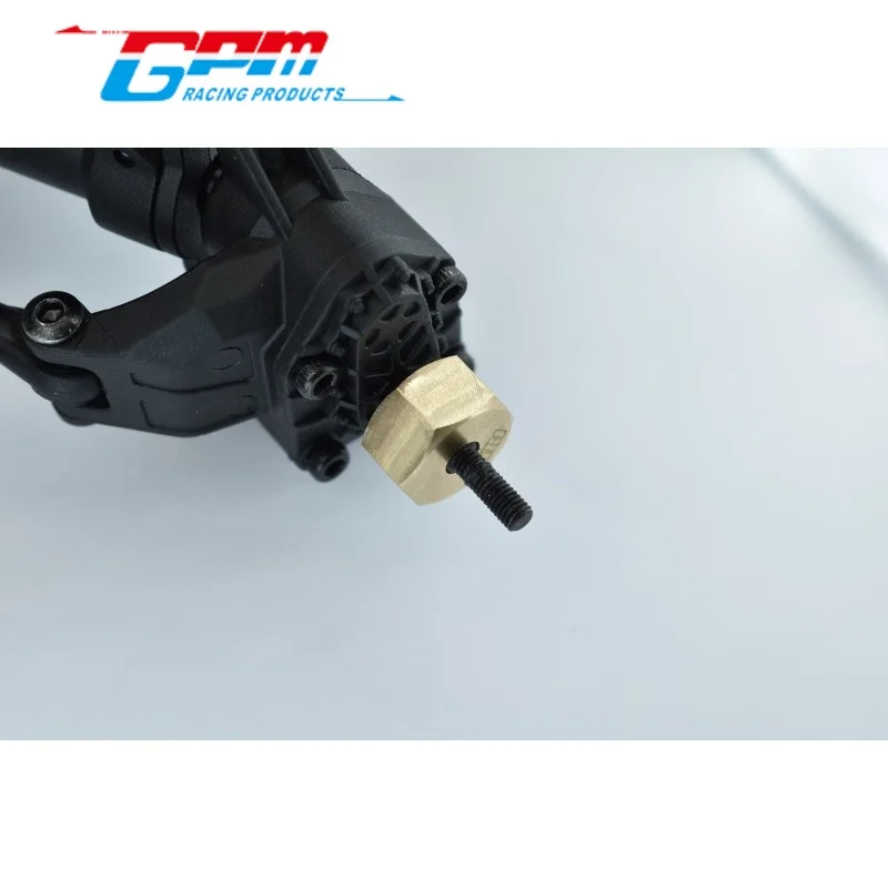 Adaptadores Hexagonais de Latão GPM UTB010X/7.5 (12X7.5MM) para Upgrade de RC AXIAL 1/18 UTB18 CAPRA