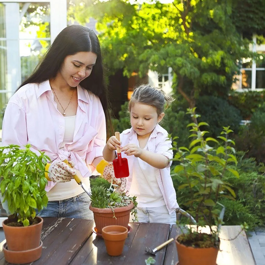 1 ensemble d'outils de jardinage pour enfants, Mini pelle, râteau, houe pour enfants, plantation en plein air, petites fournitures de jardin, maison, cour, famille, dessin animé amusant