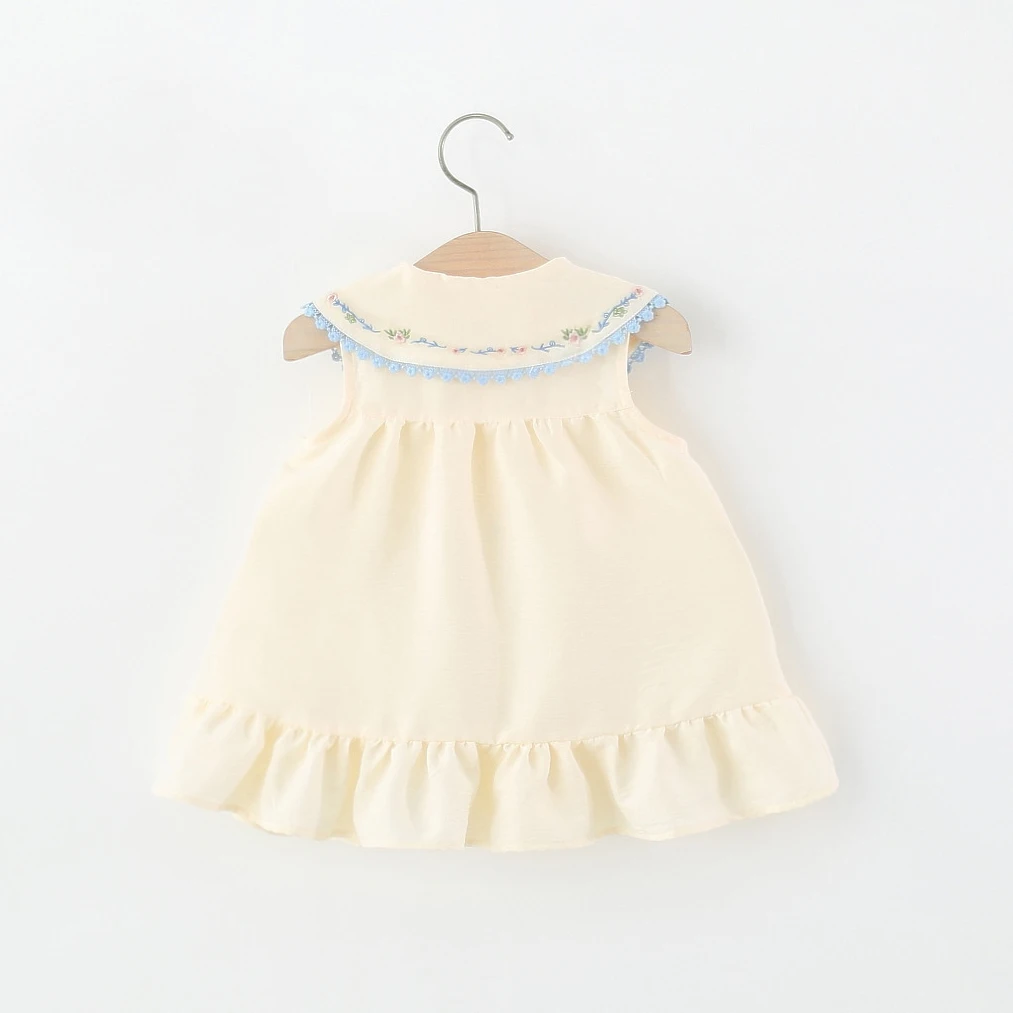 Baby Girl Dress Summer New Style Simple Sweet Sleeveless Dress Daily Outdoor Wear Baby Clothing For 6 Months To 3 Years Old