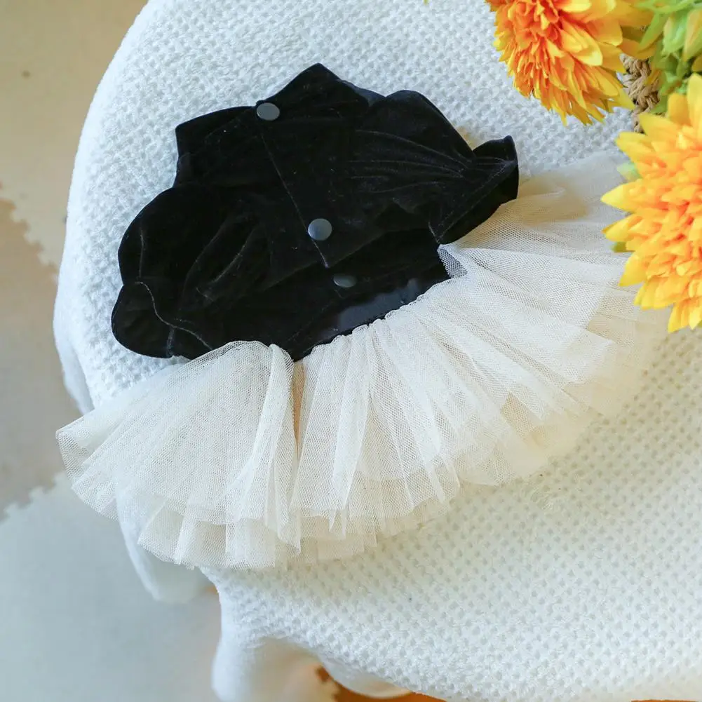 Dog Clothes Elegant Wedding Dog Dress with 3d Flower Bow Decoration Stylish Pet Princess Dress for Special Occasions for Dogs