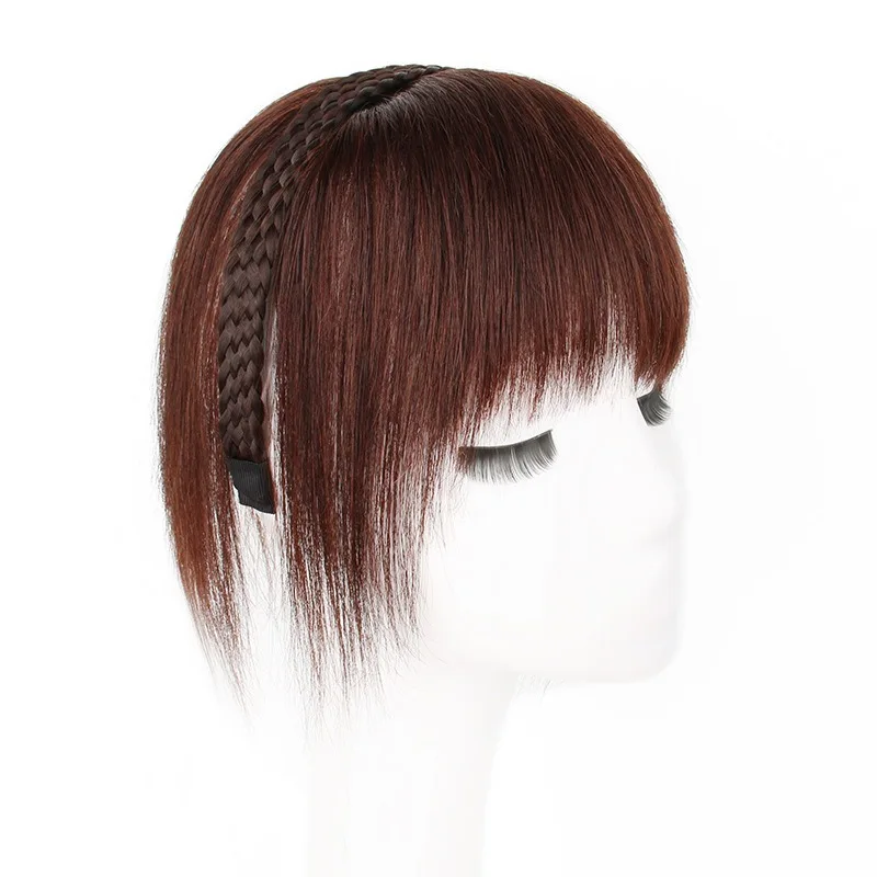 قطعة شعر طبيعية ثلاثية الأبعاد للنساء ، سوداء ، بنية داكنة ، قطع شعر ، وصلات شعر إضافية ، دبوس شعر ، استخدام للإضافة