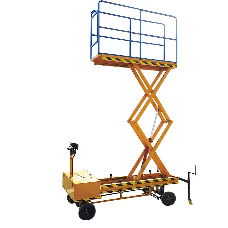 Hot Sale Self-Propelled Electric Aerial Work Platform Scissor Lift Wire Rope Sling Farms Featuring Motor Pump Core Components
