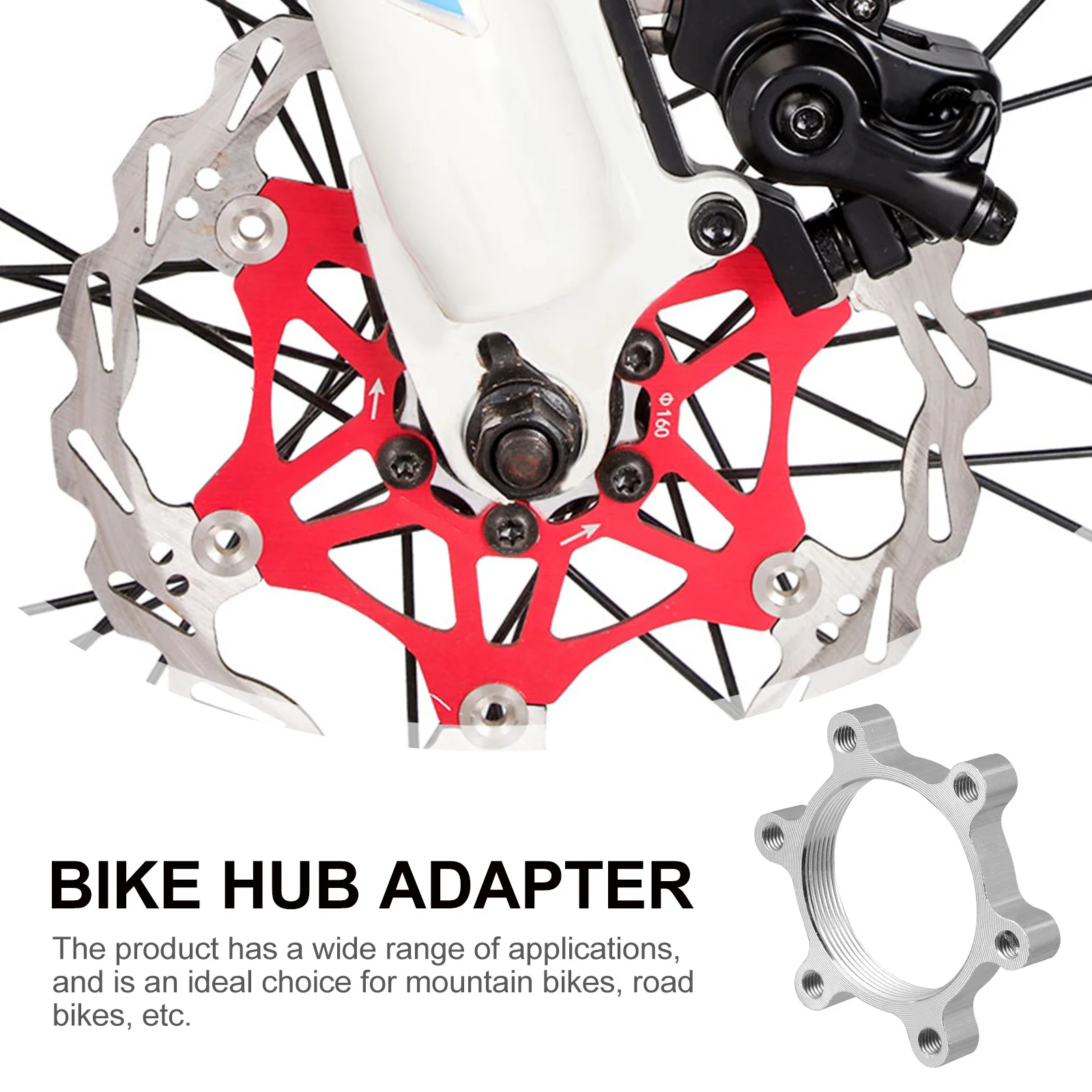 

6Pcs Bicycle Disc Brake Rotor Adapter High-Quality Aluminum Alloy Conversion Seat for Mountain and Road Bikes 6-Bolt to