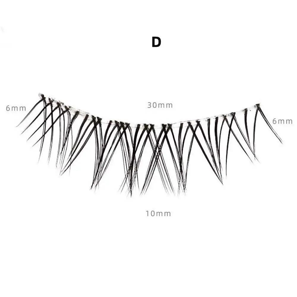 Herramienta de maquillaje de ojos de tira completa, extensión de pestañas de larga duración de fibra sintética, pestañas postizas, ojos grandes, pestañas postizas cruzadas