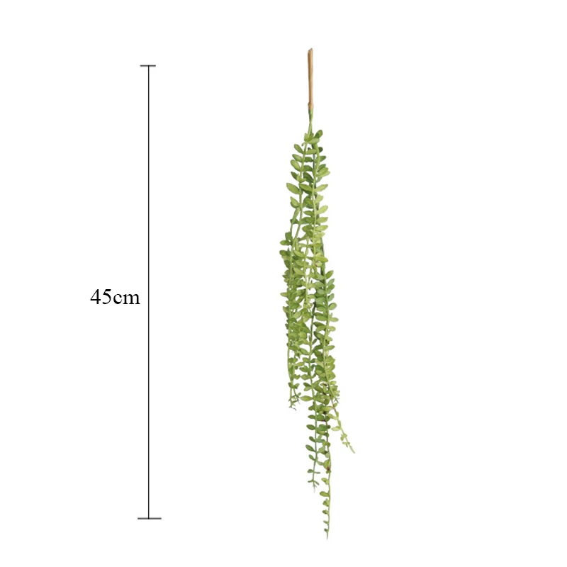 Artificial Succulents Pearls Fleshy green Vine branches wall Hanging Plastic Rattan plants fall home wedding decoration flower