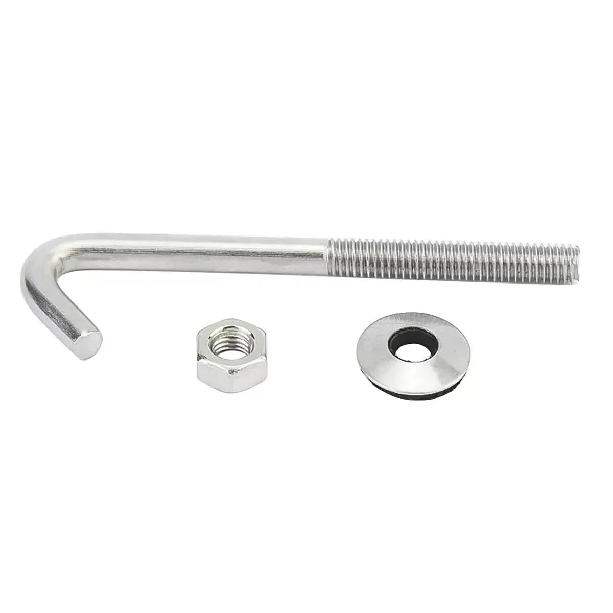304 Stainless Steel Irregular Bolt Square / Circular / Right Angle Corrugated Hook Nail M5M6