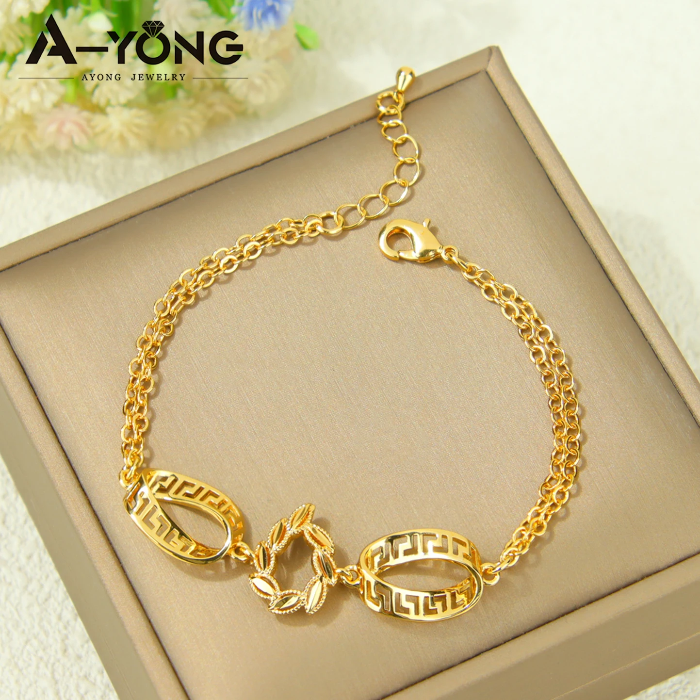 Arabisches Brautschmuck-Set 21k Vergoldet Äthiopische Mode Halskette Armband Ohrringe Omanische Damen Vintage-Schmuckstücke – Detail 5
