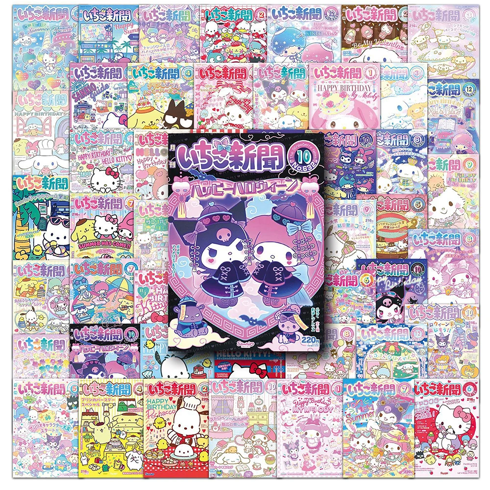 10/30/50PCS Sanrio Poster Anime Stickers DIY Bike Travel Luggage Guitar Laptop Waterproof Graffiti Decal Cute Sticker for Kid