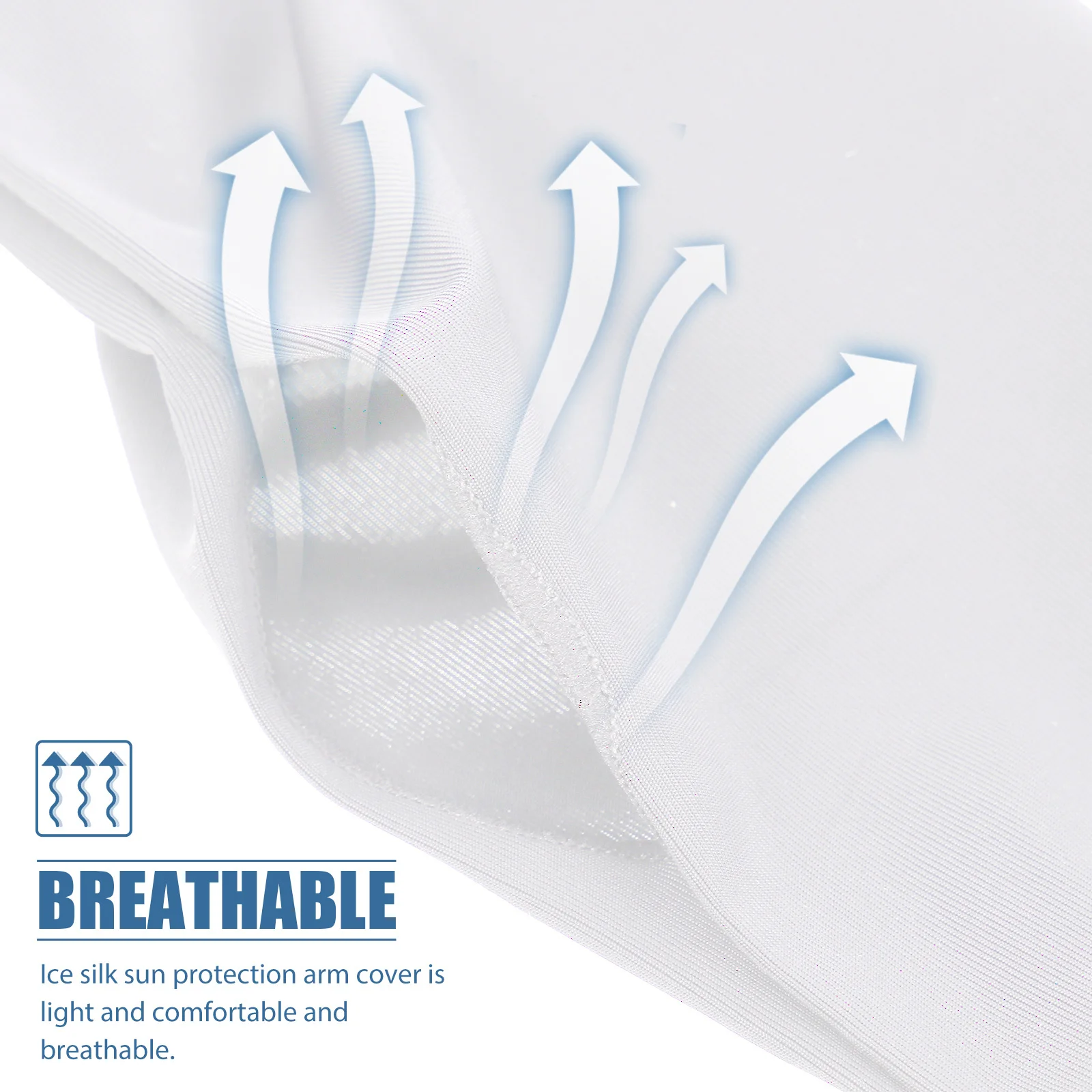 

1 Pair Sun Protection Arm Sleeves Ice Silk Breathable Outdoor Sports Sleeve For Men Women Uv Protective Covers Cycling Hiking
