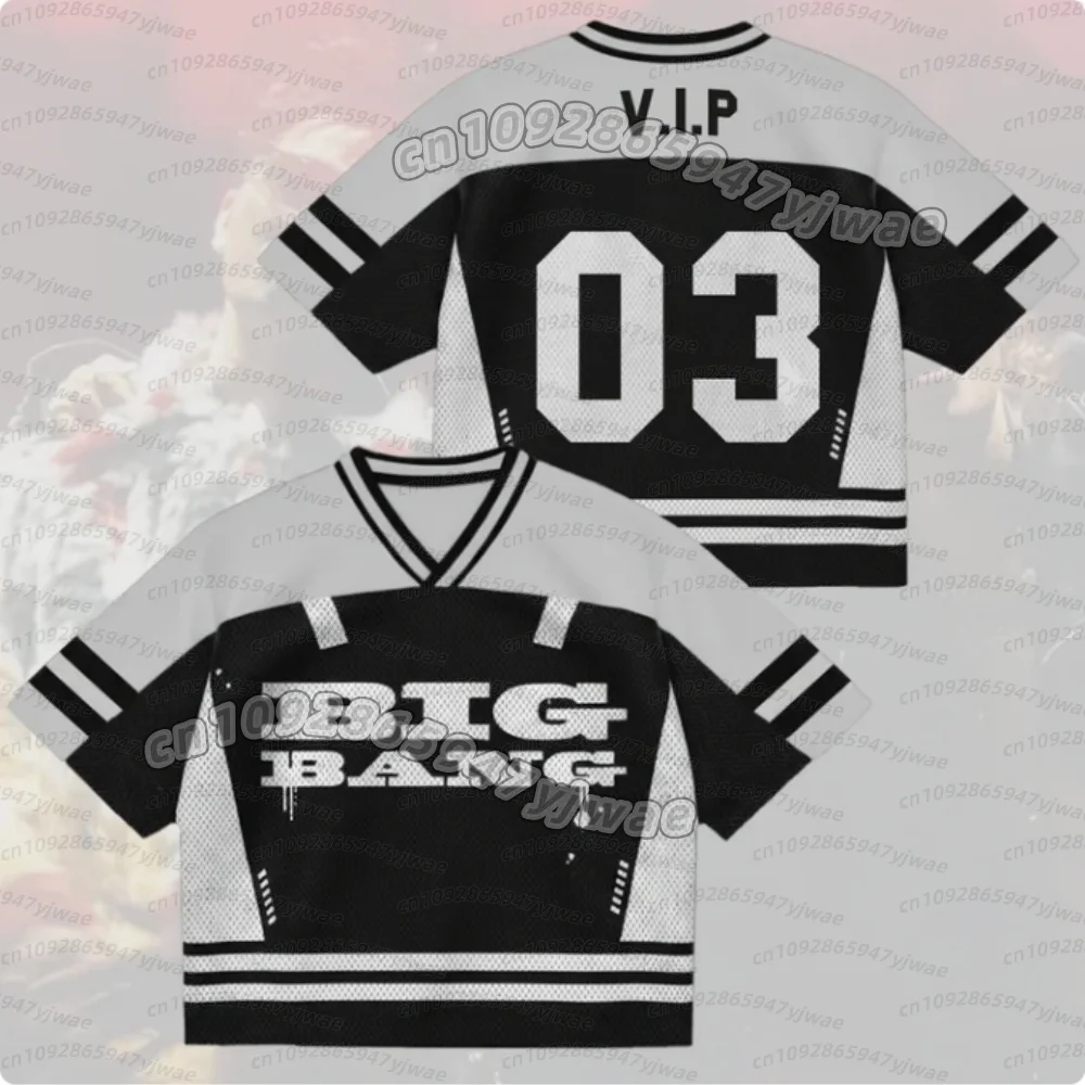 summer Men women BigBang 2026 World Tour Mixed MeshJersey Gift For Fans  short sleeve TAEYANG G-DRAGON fans Men  t-shirt view 4