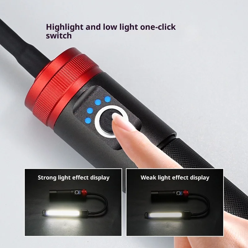 FUNAYA Automotive Repair Work Light Flexible Rechargeable Engine Compartment Inspection 5000 MAh Battery Illuminating Magnet