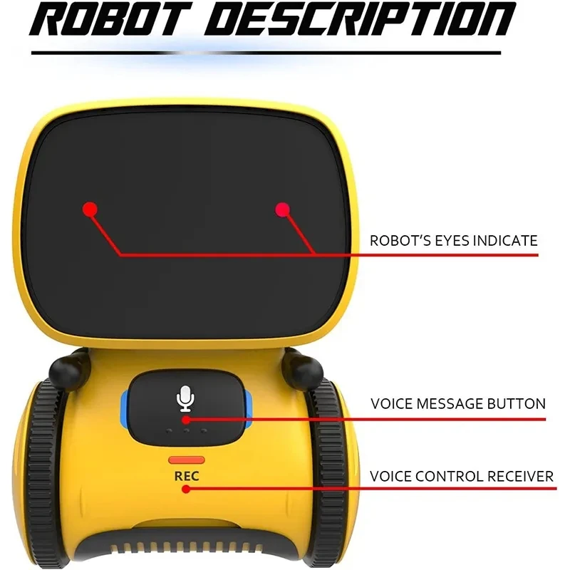 Emo Roboter Spielzeug Kinder Smart sprechenden Roboter mit sprach gesteuerten Berührungs sensor singen tanzen Roboter Spielzeug Geschenk für Jungen Mädchen