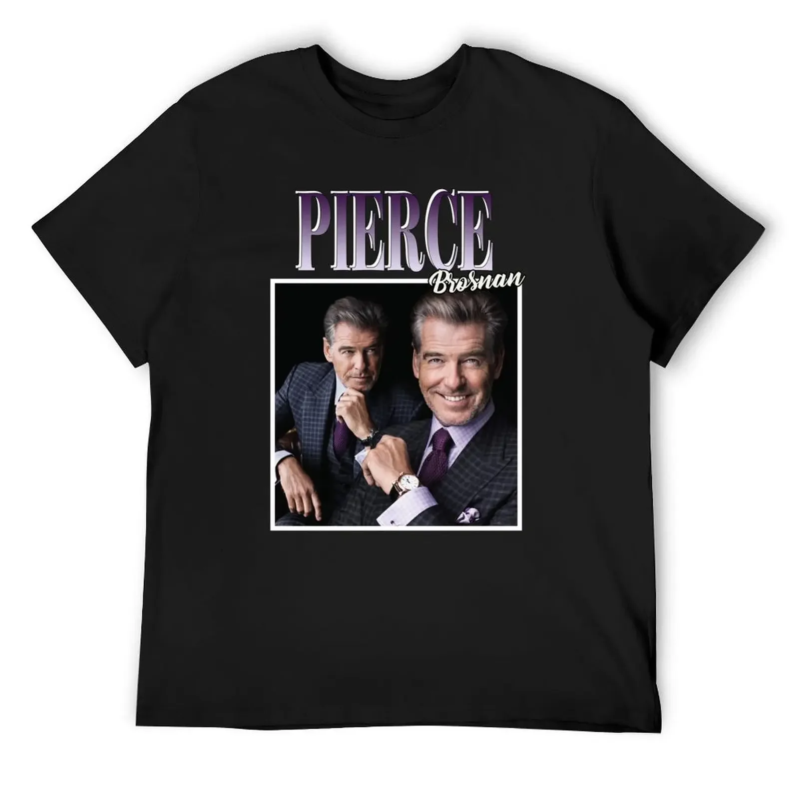 Pierce Brosnan T-Shirt animal prinfor boys customs design your own mens designer t shirt