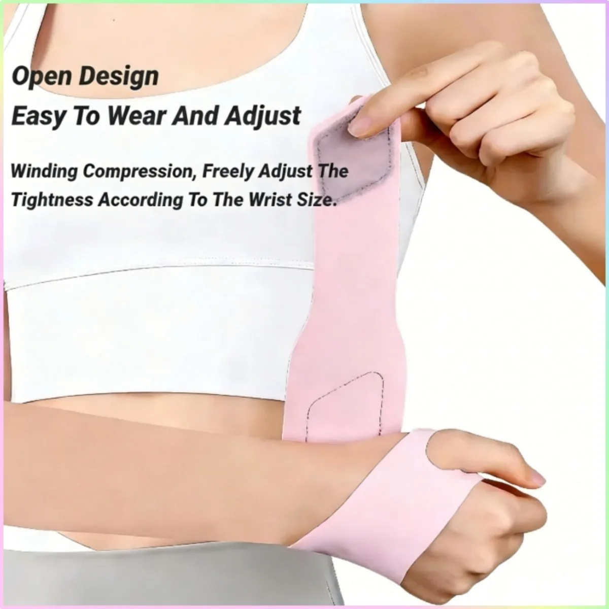 1PCS  Ultra-thin Adjustable Wrist Strap – Breathable Support for Sprain, Arthritis & Tendonitis Pain Relief, Perfect for Fitness