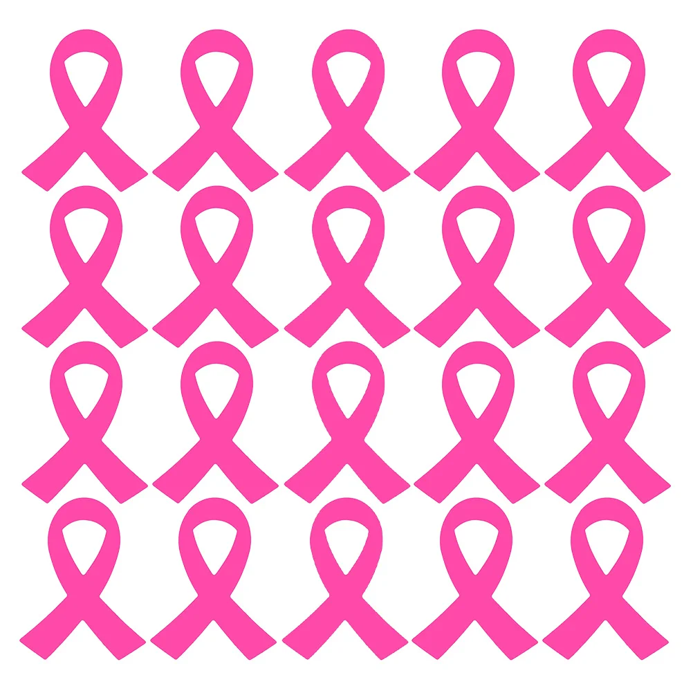 

320Pcs Pink Ribbon Breast Cancer Awareness Stickers Longlasting DIY Decals for Helmets Cars Windows Girls Women Mom