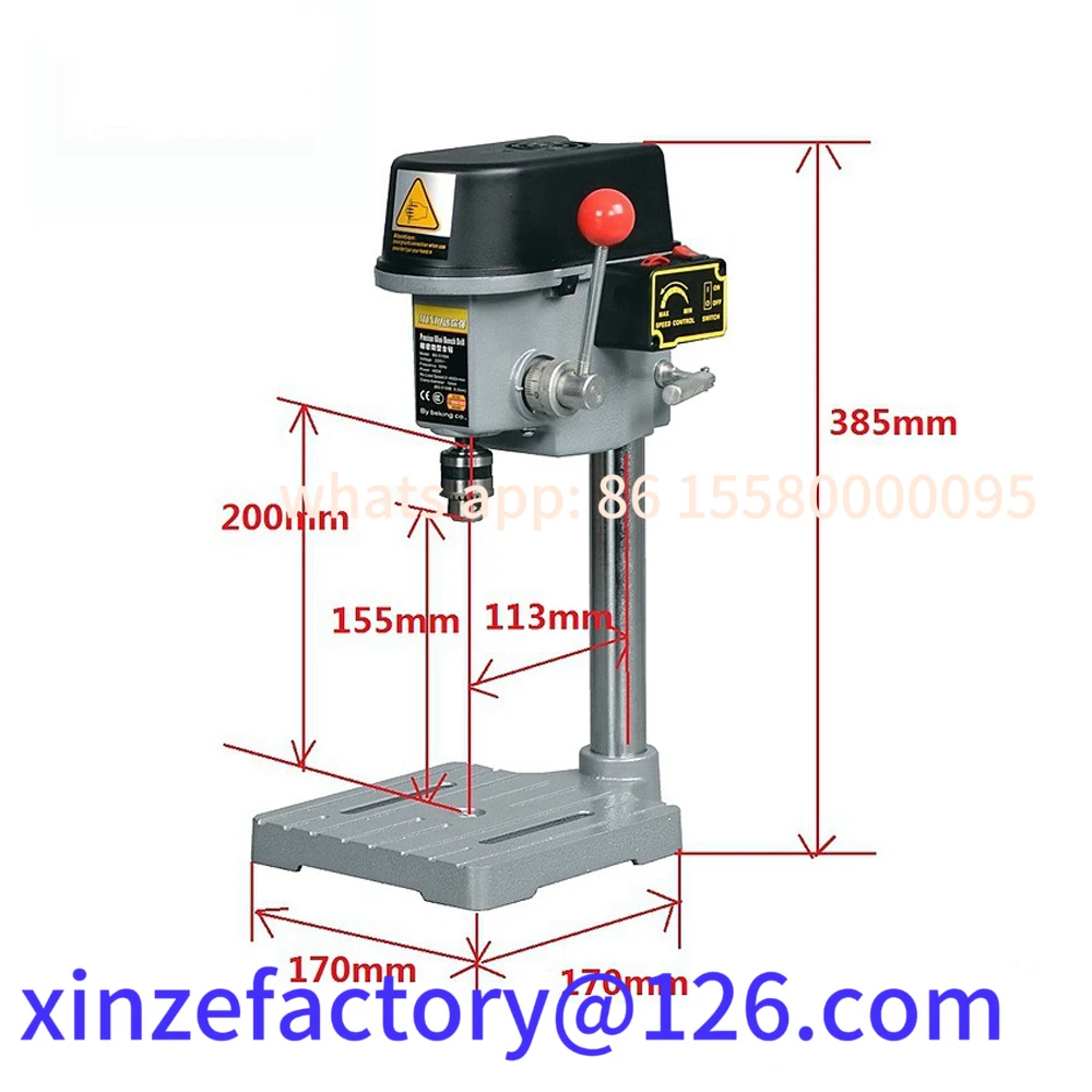 

Customizable High Speed Mini Drilling 340w Drilling Chuck 1-10mm Bench Machine Table