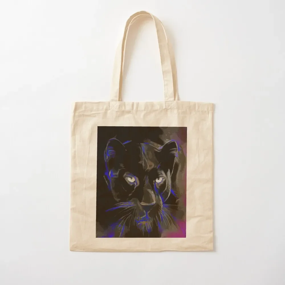 

Panther Mamba, panthere noire, panther, black panther, lea roche paintings Tote Bag tote bag shopper bag women