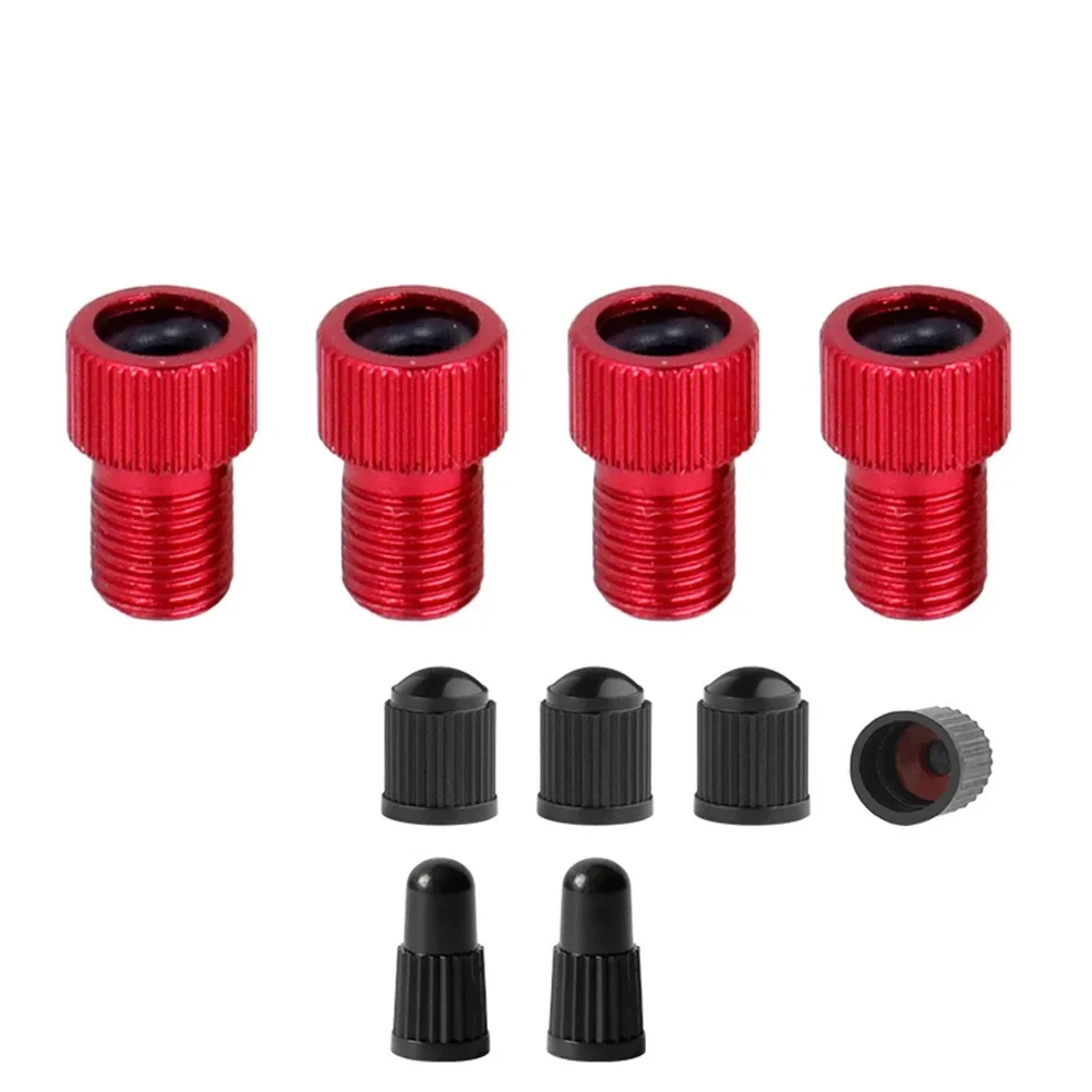 

4 x Presta Toshcrader Valve Adapter Converter for Road Bike Cycle Bicycle Pump Premium Aluminum Alloy Material