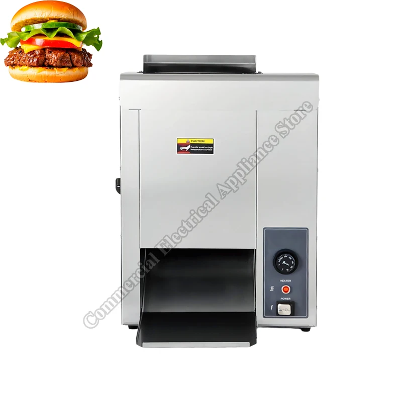 

Hamburger Bun Toaster Fast Food Shop Vertical Stainless Steel Hamburg Machine Simple Operating Burger Bun Toaster