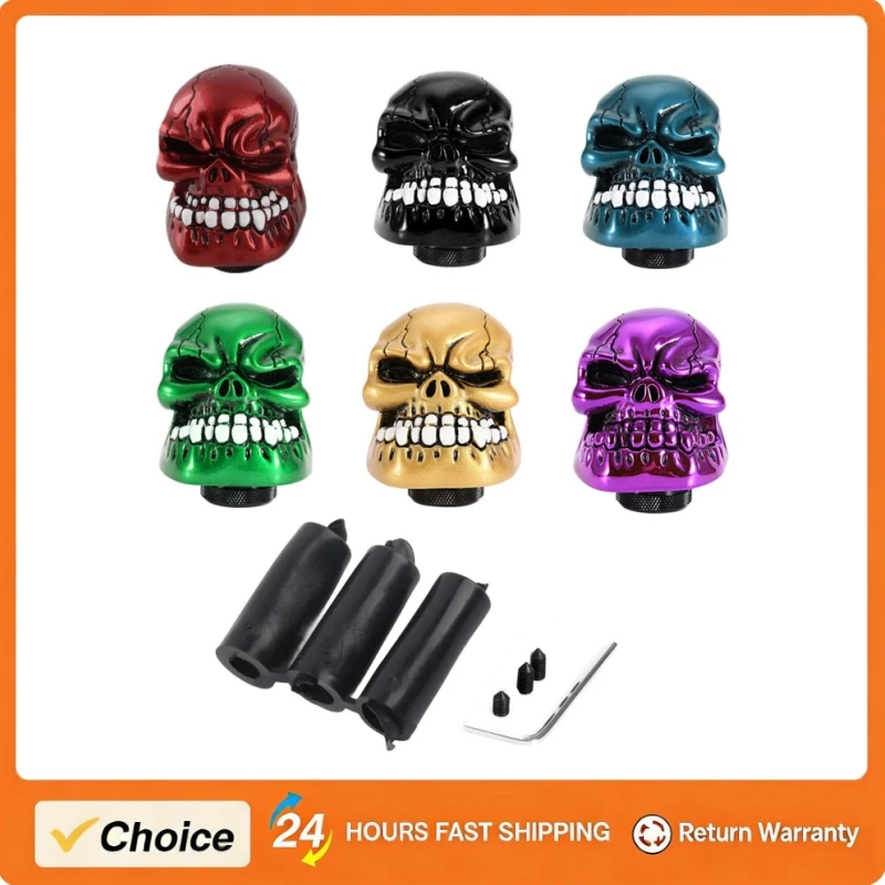 

Car Gear Shift Knob Lever Skeleton Skull Head Gear Shift Knob Stick Lever Shifter Car Modification Car Accessories