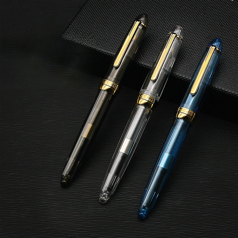 

New Jinhao Fountain Pen Metal Iridium Gold F 0.5mm Nib Ink Pen Office Student School Supplies Smooth Writing Gift Pen