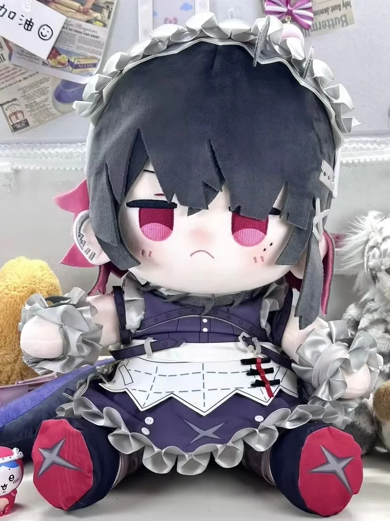 Original 40cm Shark Girl Ellen Jojo Sitting Pose Dress-Up Cotton Doll Fan-Made Merchandise Plush Pillow Home Decor Toy Gift view 6