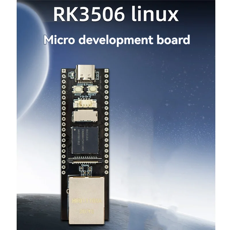 【Exclusivo!】 Placa de desenvolvimento Linux RK3506 com chip RK3506G2, 128 MB DDRL3 e porta de rede de 100 M