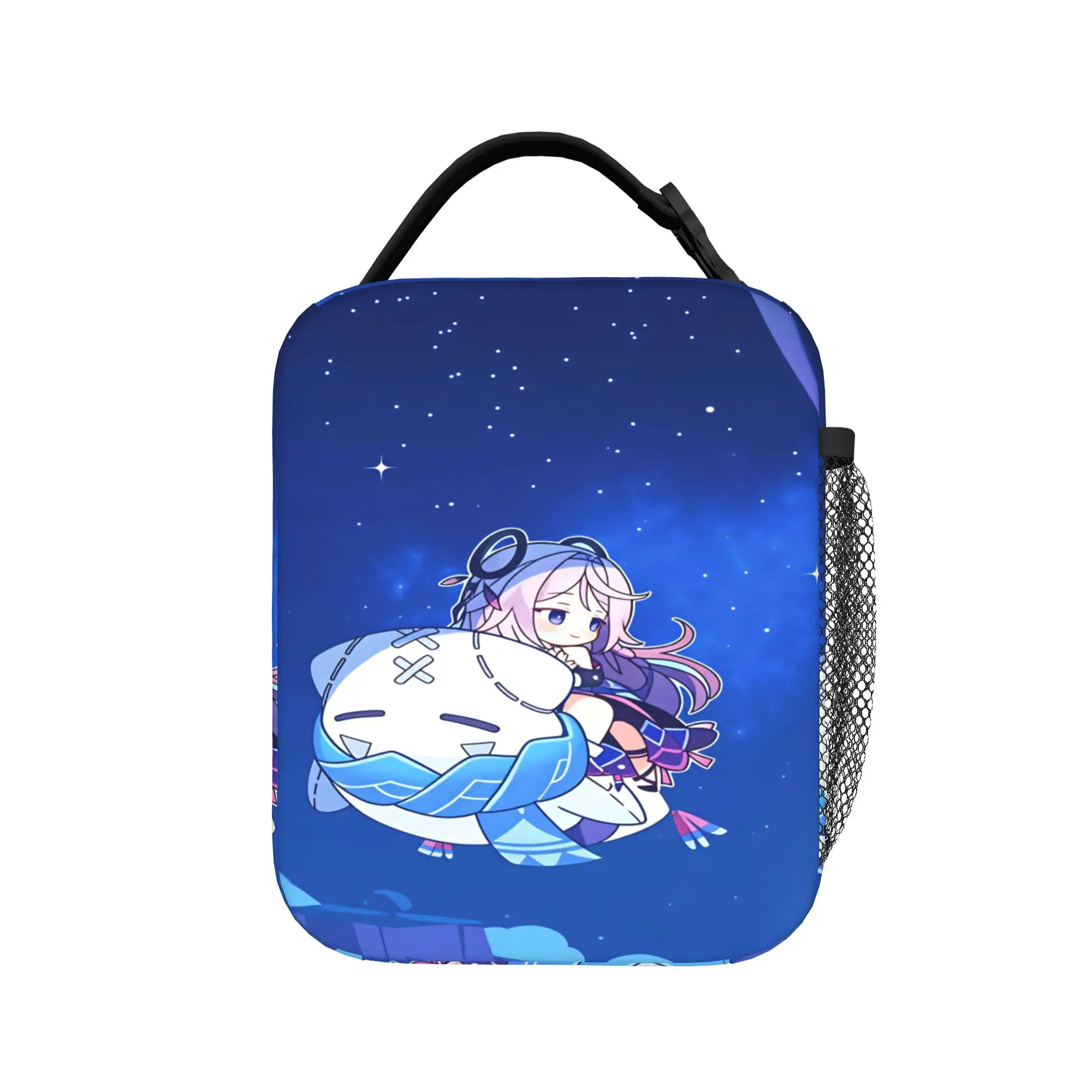 Genshin Impact Lunch Bag Game Character Office Lunch Box For Women Leisure Designer Tote Food Bags Oxford Convenient Cooler Bag