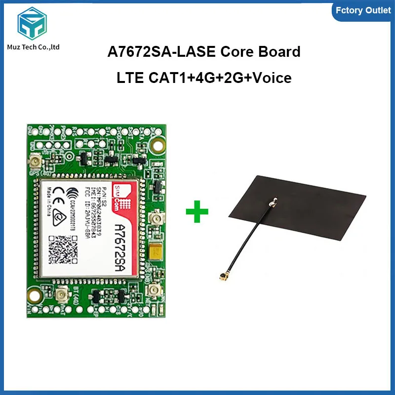 ชุดบอร์ดพัฒนา SIMCOM A7672SA-LASE โมดูล LTE CAT1 4G รองรับข้อมูล+เสียง บอร์ดแบบเข็มสองแถว ออสเตรเลีย/อเมริกาใต้