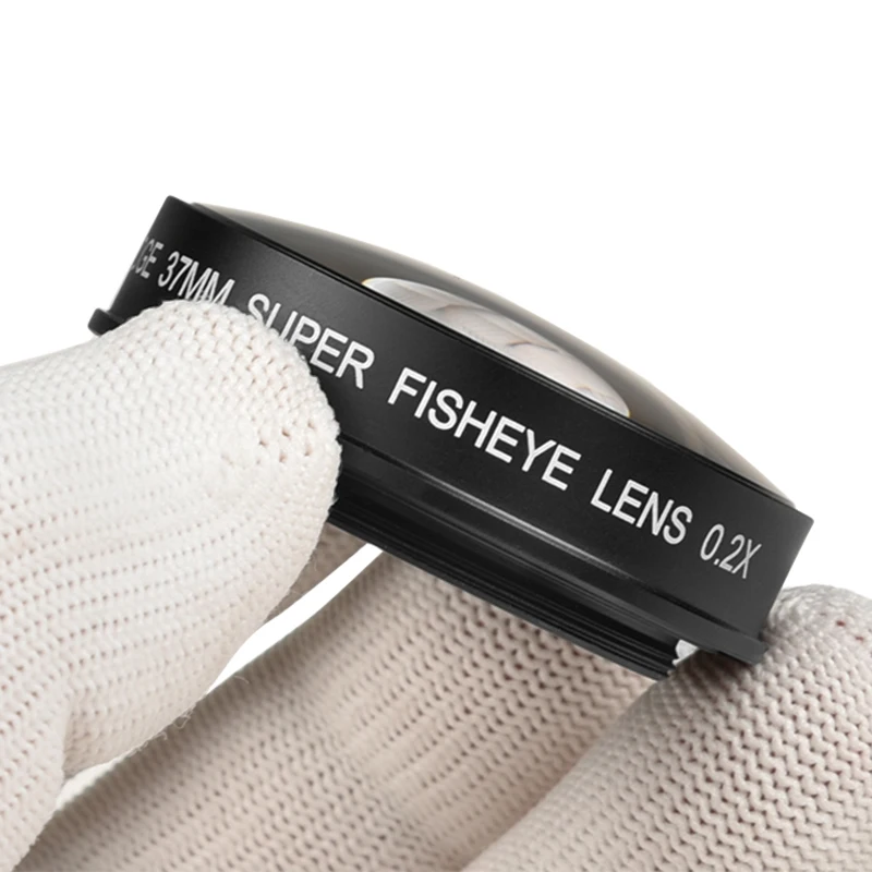 VLOGMAGIC 37MM 0.2X HD Ultra Wide Fisheye Lens for Canon, Sony, JVC Video Cameras Camcorder