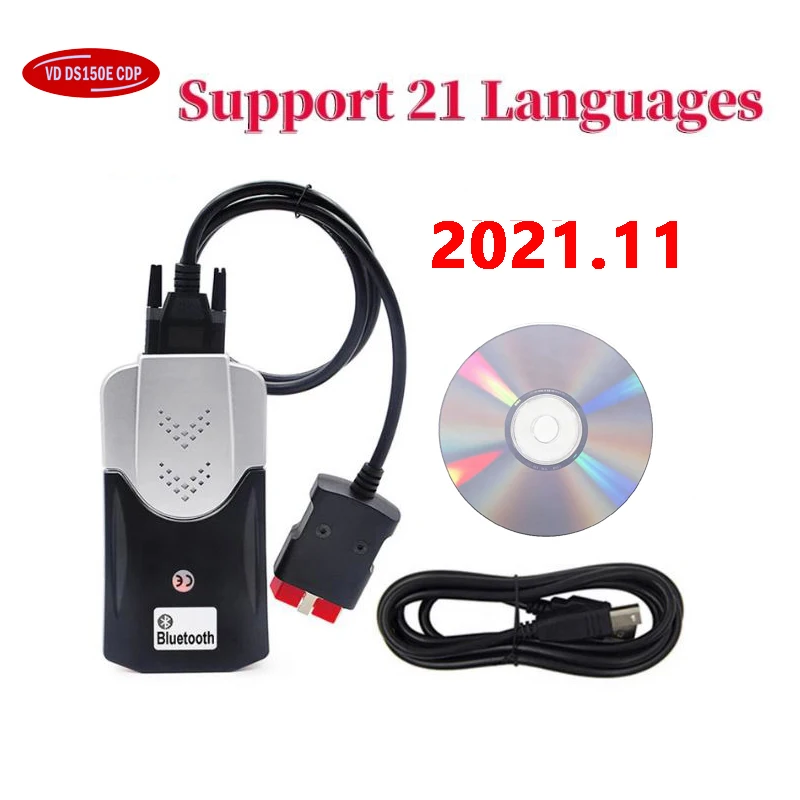 2023 Newest 2021.11 Keygen NEW VCI Bluetooth Tnesf Delphis Orpdc VD Ds150e CDP Car/Truck Diagnostic Tool Automotive Obd2 Scanner